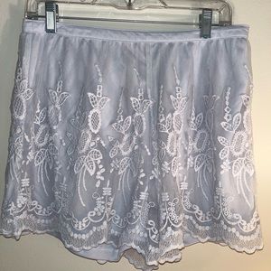 Light blue Topshop Shorts
